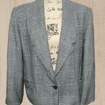 Houndstooth Vintage Classic E.H. Woods  plaid wool blazer sz 14 Photo 7