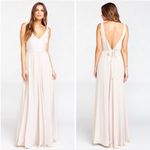 Show Me Your Mumu NWT  Jenn Maxi Soft Beige Chiffon Dress Size XS Photo 1