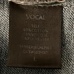 Vocal NWOT Rhinestone Fringe Denim Shirt Jacket Size Large Photo 6