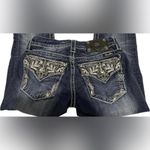 Miss Me Women’s Signature Rise Bootcut Cropped Jeans Size 25, Dark Wash, Photo 3