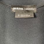 prAna Foundation Long Sleeve Wrap Dress Black Tencel Modal Jersey Maxi NWT Small Photo 8