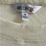 Wildfox Beige Heart Print Crewneck Pullover Medium Photo 4