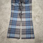 STAUD  Women’s Pirouette Pants Kick Flare Contemporary French Blue Mega Plaid S Photo 6