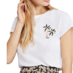 Free People  We The Free Beachy Keen Embroidered Tee Size‎ XS Photo 0