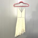 NBD  Revolve Cream Only Yours Lace Asymmetrical Strappy Back Mini Dress XS Photo 1