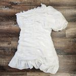 Mergim Magda Bridal One Shoulder Dress White Size 2 US Size Medium *No Belt* NWT Photo 6