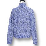 New Jamie Sadock Blue White Textured Chunky Knit Cardigan Sweater Tennis Golf S Photo 4