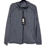 SUN MOUNTAIN Womens Golf Outwear Hooded Second Layer Zip Up Long Sleeve NWT XL Blue Photo 1