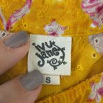 Ivy Jane  three tiered eyelet top in golden puffer Sleeve floral small oversized Photo 5