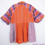 Free People NEW  Moon Bay Mixed Plaid‎ Top, XS Photo 4