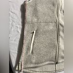 Women's L.L.Bean Sweater Fleece Long Vest Size Small Petite Tan Photo 5