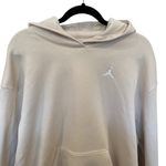 Jordan Brooklyn Fleece Hoodie In Biege Size Large Photo 2