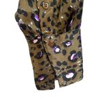 Walter Baker Delisse Leopard Print Long Sleeve Button Up Shirt Women's Medium Photo 4