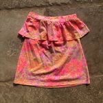 Lilly Pulitzer  Like New Hot Pink/Orange Strapless Photo 4