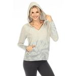 Johnny Was New. Gray tie dye hoodie pullover. XS. Retails $168 Photo 1