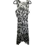 Vera Wang  | Simply Vera Ruched Halter Dress L White Floral Photo 1