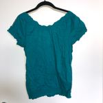 Charlotte Russe 🆕 CR Floral Turquoise Off the Shoulder Top Photo 3