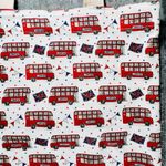 Milly Green cotton tote bag London bus Union Jack Red Photo 1