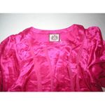 Juicy Couture New  Dress $498 Sleeves Womens 4 NWT Bright Pink Polka Dots Silk Photo 1