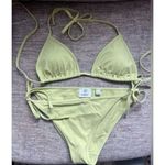 Burberry NWOT Bikini Logo Two-Piece Swimsuit in mint green size medium Photo 3