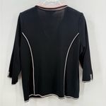 Ming Wang  black and‎ pink open front jacket size large Photo 1