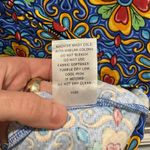 IBKUL SCARLET BLUE Sleeveless Geometric Print Mock Neck Golf Dress Sz M UPF50 Size M Photo 5