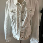 White House | Black Market  white jeans jacket size 6 cotton blend Photo 0