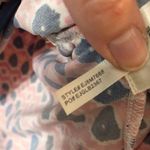 Eliza J  Pink Blue Geometric Shift Dress 3/4 Sleeve Womens 4 Paisley Preppy Work Photo 6