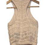 Abercrombie & Fitch Women's  Cream Knit Crochet Cotton Crop Top Tank Top Size XS Photo 1