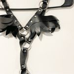 Women’s‎ Goth Punk Rave Faux Leather One Piece Silver Hardware Dominatrix Black Size undefined Photo 1