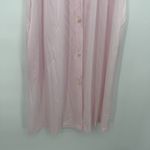 Gloria Vanderbilt  Vintage Light Pink Housecoat Pajama Dress Size Med Coquette Photo 2