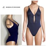 Robin Piccone New.  navy one piece. Size 8. Retails $168 Photo 1