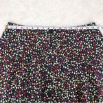 Joie  Button Front Black Floral Print Cotton Midi Skirt Fit & Flare Size 14‎ New Photo 9