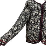 Coldwater Creek Vtg  Full Zip Knit Cardigan Sweater Womens XL Grandma Nordic Photo 2