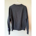 Champion Vintage Reverse Weave Sweatshirt Medium Black Logo Fleece Lined Classic Photo 3