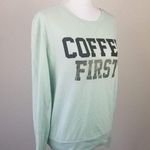 Love Express / Small / Teal Coffee First Sweatshir Photo 2