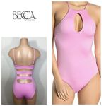 Becca New. pink one piece. Small. Retails $129 Photo 1