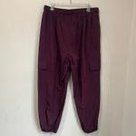 Halara Mid Rise Drawstring Cargo Joggers NWT Black Pocket Casual Pants XL Photo 3