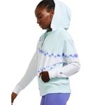 Peloton Sunburst Tie Dye 1/2 Zip Hoodie Women XL Blue Athleisure Athletic Photo 9