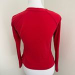 Lafayette 148  100% Silk Red Ruched Top Small Photo 4