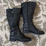 Naturalizer Soul Knee Boot Vikki Black Buckle 7 WC Wide Calf Photo 1