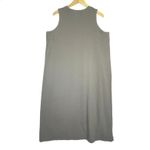 Madewell  Plus Women’s Cotton Crewneck Tank Midi Gray Dress 1X Photo 3