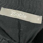 Boutique 2Sable Black Linen Wide Leg Casual Pants S Photo 3