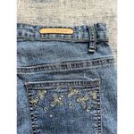 COS  Embroidered Rhinestone Accent Pedal Pusher Cropped Jeans Size 6 Photo 4