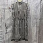 Karl Lagerfeld  Paris Black and White Patterned Sleeveless Shirtdress Size 12 Photo 6