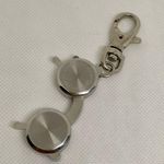 Cute Eyeglasses Sunglasses Clip on Pocket Watch Key Chain Quartz running Photo 4