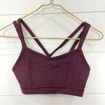 Athleta Stealth Strappy Sports Bra Maroon XS Photo 2