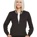 Elle Women's  Black Bomber Jacket.  Size 2x Photo 0