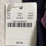 J.Crew  NWT striped Fringe wool big Scarf in Navy and Pink Photo 1