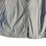 STAUD Seneca French Blue Boxy Cropped Long Sleeve Button Up Collared Top Small Photo 5